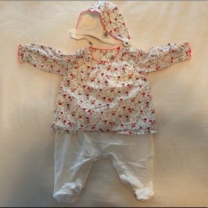 Petit Bateau baby girl outfit